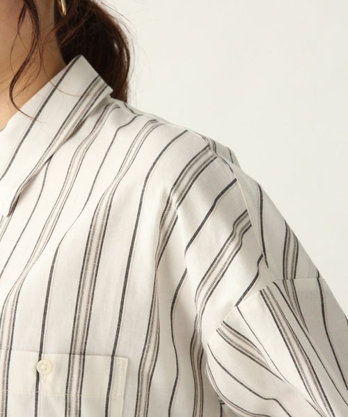 A part by（アパートバイ）の「CoTeLiオーバーシャツ 910307（シャツ/ブラウス・レディース・アイボリー/ブラック系その他/ブラウン系その他/オレンジ・FREE）」の14枚目の写真