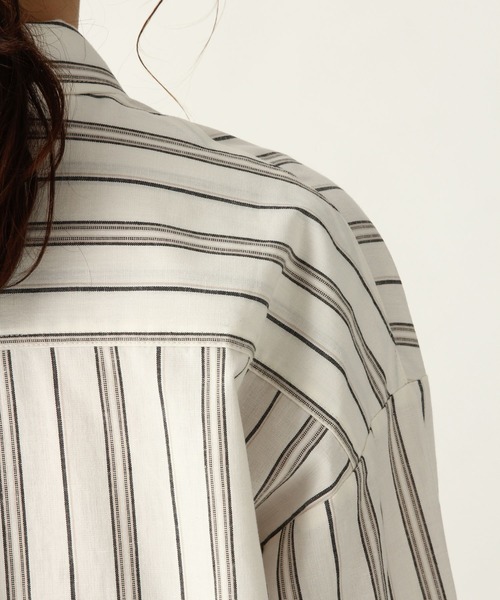 A part by（アパートバイ）の「CoTeLiオーバーシャツ 910307（シャツ/ブラウス・レディース・アイボリー/ブラック系その他/ブラウン系その他/オレンジ・FREE）」の19枚目の写真