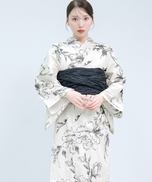 Dita（ディータ）の「1人で着られる浴衣5点セット 和歌山染工日本染め（ゆかた・しわへこ帯・下駄・着付け本・腰ひも）【K】（浴衣・レディース・その他6/その他14/その他5/その他12/その他2/その他4/その他11/その他9/その他1/その他10/その他3/その他7/その他8/その他13/その他15/その他16/その他17/その他20/その他21/その他19/その他18・FREE）」の20枚目の写真