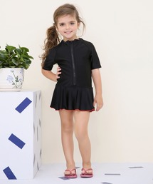 Lace Ladies（レースレディース）の「女児 半袖 前ジッパー付き スクール水着 ガールズ（水着）」