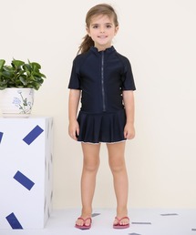 Lace Ladies（レースレディース）の「女児 半袖 前ジッパー付き スクール水着 ガールズ（水着）」