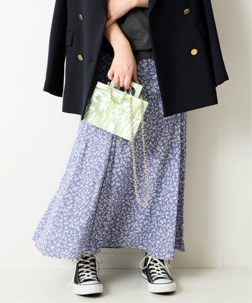 journal standard L'essage(ジャーナルスタンダードレサージュ)の「デシンフラワープリントスカート◆(スカート)」|ライトブルー