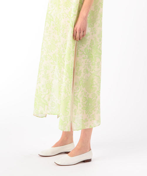 SOULEIADO（ソレイアード）の「シルクリネンプリント カフタン  