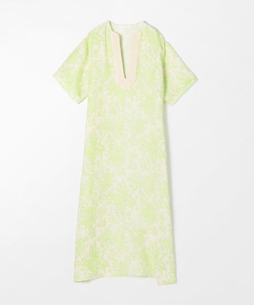 SOULEIADO（ソレイアード）の「シルクリネンプリント カフタン  