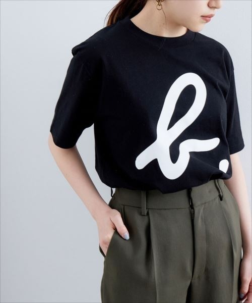 agnes b.(アニエスベー)の「【agnes b. pour ADAM ET ROPE'】T-SHIRTS SERIGRAPHIE(Tシャツ/カットソー・レディース・ホワイト/ブラック・M)」の2枚目の写真