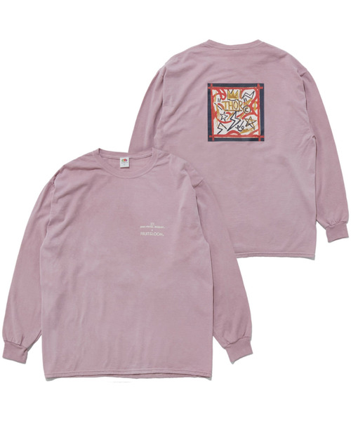 【FRUIT OF THE LOOM/フルーツオブザルーム】 FTL×BASQUIAT LS TEEシャツ（Tシャツ/カットソー）｜FRUIT OF THE LOOM（フルーツオブザルーム）