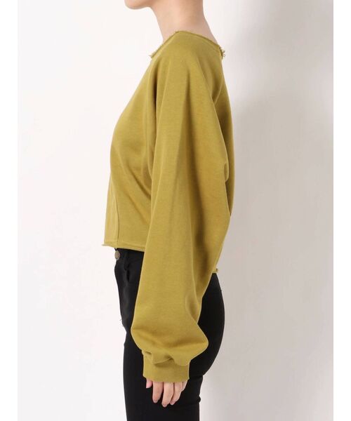 EMODA（エモダ）の「マークウエストショートプルオーバー（Tシャツ/カットソー・レディース・ブラック/パープル/グレー/カーキ・FREE）」の12枚目の写真