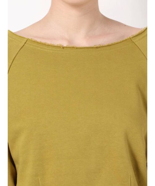 EMODA（エモダ）の「マークウエストショートプルオーバー（Tシャツ/カットソー・レディース・ブラック/パープル/グレー/カーキ・FREE）」の10枚目の写真