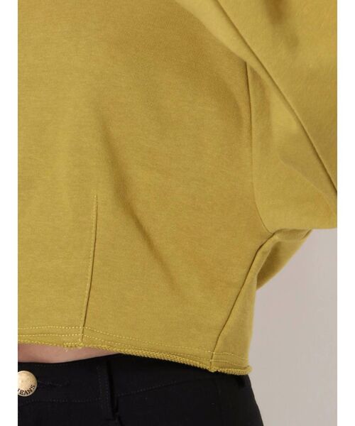 EMODA（エモダ）の「マークウエストショートプルオーバー（Tシャツ/カットソー・レディース・ブラック/パープル/グレー/カーキ・FREE）」の8枚目の写真