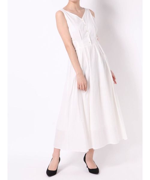 dazzlin（ダズリン）の「バックミニリボンロングワンピース（ワンピース・レディース・ブラウン/オフホワイト/グリーン・FREE）」の14枚目の写真