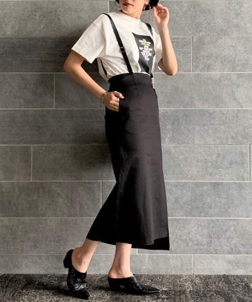 PAGEBOY（ページボーイ）の「ゴウヒサスツキナロースカート（スカート・レディース・ブラック/グレイッシュベージュ/レッド系その他・MEDIUM/SMALL）」の2枚目の写真