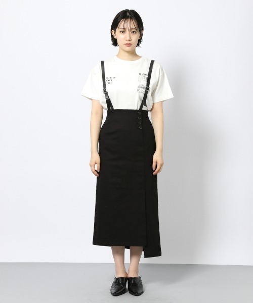 PAGEBOY（ページボーイ）の「ゴウヒサスツキナロースカート（スカート・レディース・ブラック/グレイッシュベージュ/レッド系その他・MEDIUM/SMALL）」の4枚目の写真