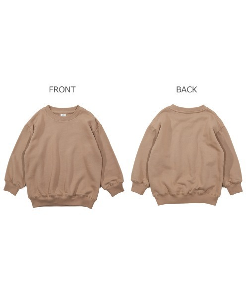 devirock(デビロック)の「BIGシルエットスウェットトレーナー(スウェット・キッズ・ライトブラウン/ダークブラウン/パープル系その他/ネイビー/スミクロ/ブラウン系その他/杢グレー・120cm/130cm/160cm/110cm/100cm/150cm/90cm/140cm/80cm)」の17枚目の写真