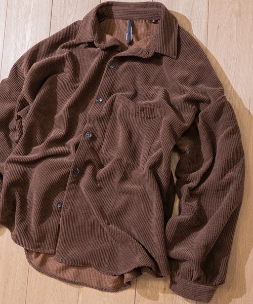 JOHN'S CLOSET(ジョンズクローゼット)の「【i】コーデュロイ バルーンスリーブ CPOジャケット(シャツ/ブラウス・メンズ・ベージュ/ブラック/ブルー/ブラウン/その他・X-LARGE/MEDIUM/LARGE)」の1枚目の写真