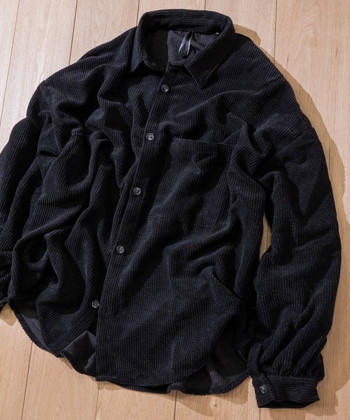 JOHN'S CLOSET(ジョンズクローゼット)の「【i】コーデュロイ バルーンスリーブ CPOジャケット(シャツ/ブラウス・メンズ・ベージュ/ブラック/ブルー/ブラウン/その他・X-LARGE/MEDIUM/LARGE)」の2枚目の写真