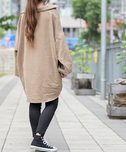 JOHN'S CLOSET(ジョンズクローゼット)の「【i】コーデュロイ バルーンスリーブ CPOジャケット(シャツ/ブラウス・メンズ・ベージュ/ブラック/ブルー/ブラウン/その他・X-LARGE/MEDIUM/LARGE)」の18枚目の写真