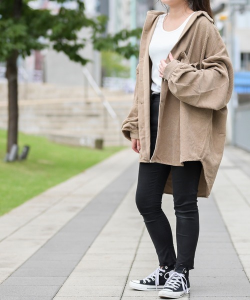 JOHN'S CLOSET(ジョンズクローゼット)の「【i】コーデュロイ バルーンスリーブ CPOジャケット(シャツ/ブラウス・メンズ・ベージュ/ブラック/ブルー/ブラウン/その他・X-LARGE/MEDIUM/LARGE)」の9枚目の写真
