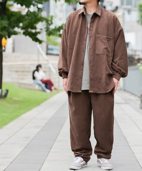 JOHN'S CLOSET(ジョンズクローゼット)の「【i】コーデュロイ バルーンスリーブ CPOジャケット(シャツ/ブラウス・メンズ・ベージュ/ブラック/ブルー/ブラウン/その他・X-LARGE/MEDIUM/LARGE)」の20枚目の写真