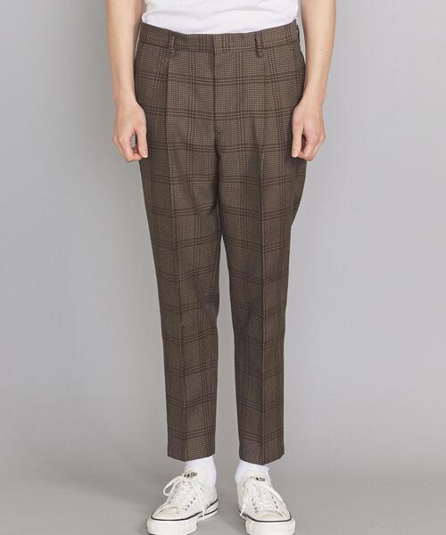 BEAUTY&YOUTH UNITED ARROWS（ビューティーアンドユースユナイテッドアローズ）の「BY TW チェック 1P ワイドテーパード アンクルパンツ（その他パンツ・メンズ・グレー/ダークブラウン・X-LARGE/MEDIUM/SMALL/LARGE）」の16枚目の写真