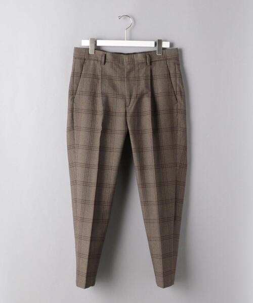 BEAUTY&YOUTH UNITED ARROWS（ビューティーアンドユースユナイテッドアローズ）の「BY TW チェック 1P ワイドテーパード アンクルパンツ（その他パンツ・メンズ・グレー/ダークブラウン・X-LARGE/MEDIUM/SMALL/LARGE）」の7枚目の写真