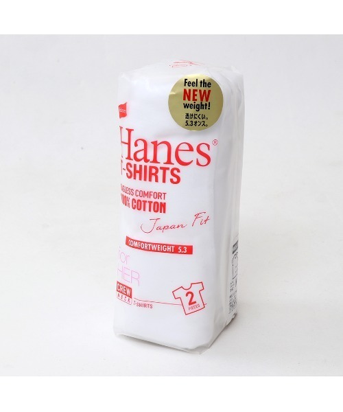 HANES（ヘインズ）の「HANES/ヘインズ 半袖Tシャツ HW5310（Tシャツ/カットソー・レディース・ホワイト・M/L）」の2枚目の写真