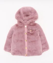 kate spade new york kids（ケイトスペードニューヨーク）の「トドラー  リバーシブルフェイクファーパファーコート（ブルゾン・キッズ）」