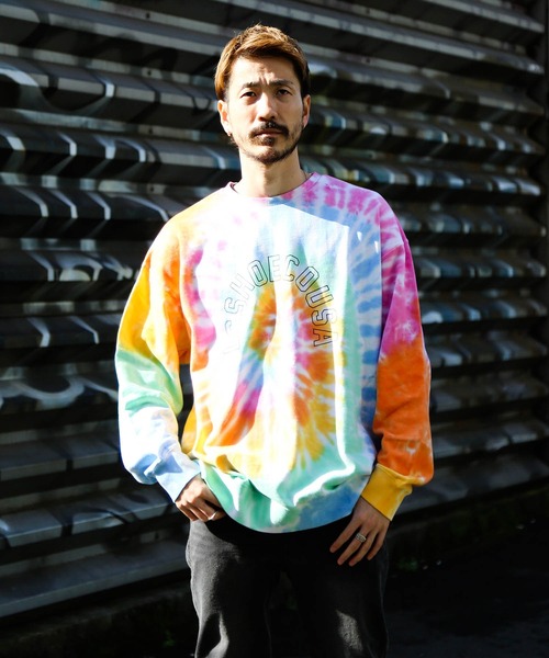 DC SHOES（ディーシーシューズ）の「21 FL BASIC TIEDYE C/DC スウェット トレーナー タイダイ（スウェット・メンズ・ブラック/マルチ・SMALL/MEDIUM/LARGE/X-LARGE）」の15枚目の写真