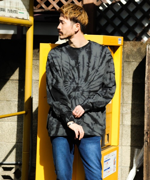 DC SHOES（ディーシーシューズ）の「21 FL BASIC TIEDYE C/DC スウェット トレーナー タイダイ（スウェット・メンズ・ブラック/マルチ・SMALL/MEDIUM/LARGE/X-LARGE）」の10枚目の写真