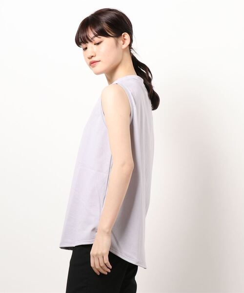 tシャツ ヴィンテージツイスト　モックネックタンク レディース FIL DE FER（フィルデフェール）の「ヴィンテージツイスト