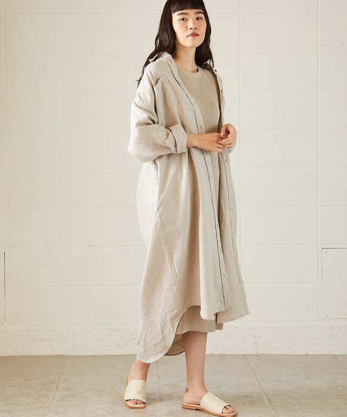 リネンロングシャツワンピース ワンピース Ouvrage Classe ウヴラージュクラス のファッション通販 Zozotown