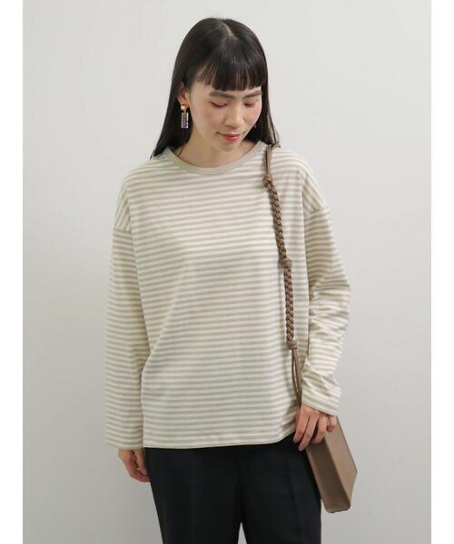 AMERICAN HOLIC（アメリカンホリック）の「コクーンカットプルオーバー（Tシャツ/カットソー・レディース・オフホワイト/ライトグレー/ピンク/ブルー系その他2/ベージュ/ネイビー・L/M）」の4枚目の写真