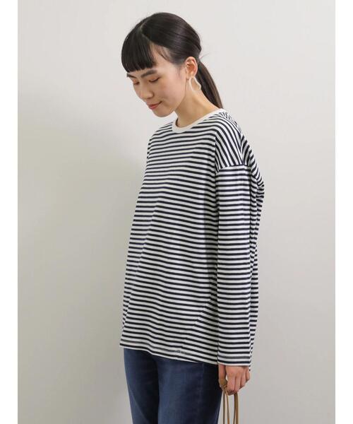 AMERICAN HOLIC（アメリカンホリック）の「コクーンカットプルオーバー（Tシャツ/カットソー・レディース・オフホワイト/ライトグレー/ピンク/ブルー系その他2/ベージュ/ネイビー・L/M）」の6枚目の写真