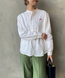DANTON | [DANTON/ダントン] リネンクロスバンドカラーシャツ(シャツ/ブラウス)