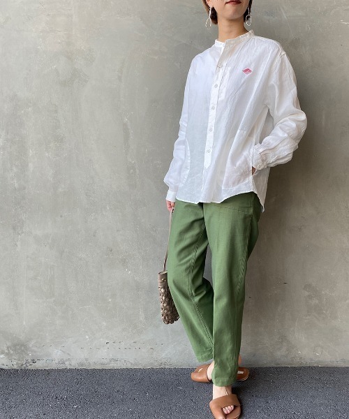 ダントンリネンバンドカラーシャツ DANTON リネンバンドカラーシャツ24