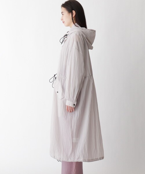 OPAQUE .CLIPロングマウンテンコート　グレー　size Free OPAQUE.CLIP（オペークドットクリップ）の「Lux-Veil wool mix