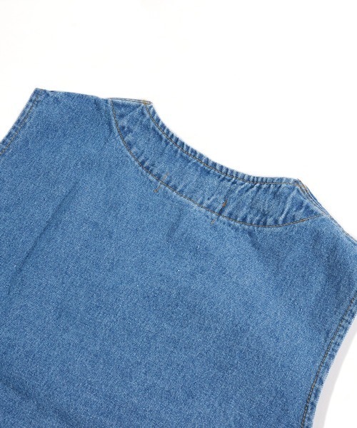 neos(ネオス)の「【neos -addictive design-】ルーズシルエット フラップポケット デニム ベスト(ベスト・メンズ・サックスブルー/ブルー・MEDIUM/LARGE/X-LARGE)」の3枚目の写真