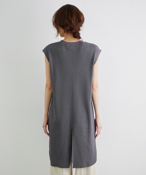 ROPE' PICNIC（ロペピクニック）の「【セットアップ対応】サーマルチュニックカットソートップス（Tシャツ/カットソー・レディース・ピンク系その他2/チャコールグレー/ミント・38）」の5枚目の写真