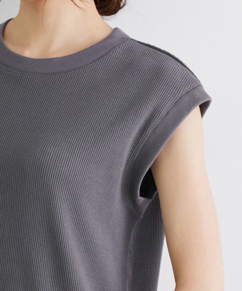 ROPE' PICNIC（ロペピクニック）の「【セットアップ対応】サーマルチュニックカットソートップス（Tシャツ/カットソー・レディース・ピンク系その他2/チャコールグレー/ミント・38）」の8枚目の写真