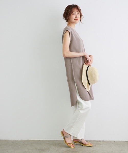 ROPE' PICNIC（ロペピクニック）の「【セットアップ対応】サーマルチュニックカットソートップス（Tシャツ/カットソー・レディース・ピンク系その他2/チャコールグレー/ミント・38）」の15枚目の写真