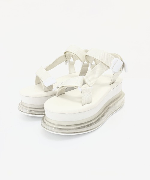 k3&co.（ケイスリーアンドコー）の「SNEAKER SANDAL（サンダル・レディース・ホワイト/ブラック/ブルー・3/4/5）」の10枚目の写真