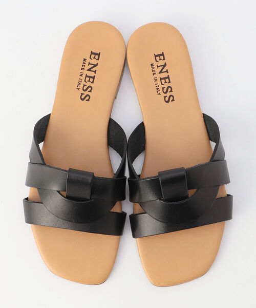 eness（エネス）の「【ENESS/エネス】ブレードアッパーフラットサンダル（サンダル・レディース・ブラック/オフホワイト・37/36）」の7枚目の写真