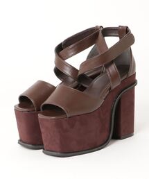 スクエアバルキークロスサンダル