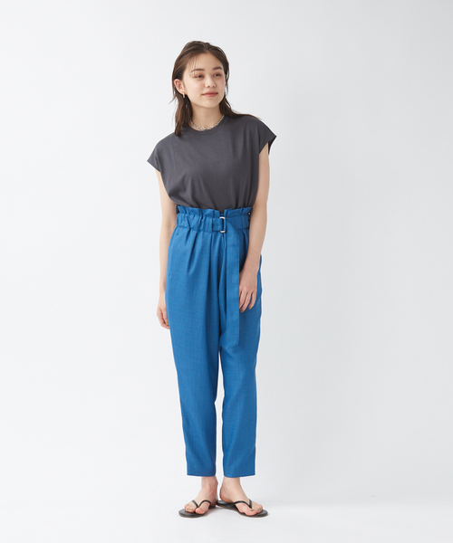 qualite（カリテ）の「リネンコットンカットソー（Tシャツ/カットソー・レディース・ライム/ホワイト/カーキ/ピンク/チャコールグレー・フリー）」の17枚目の写真