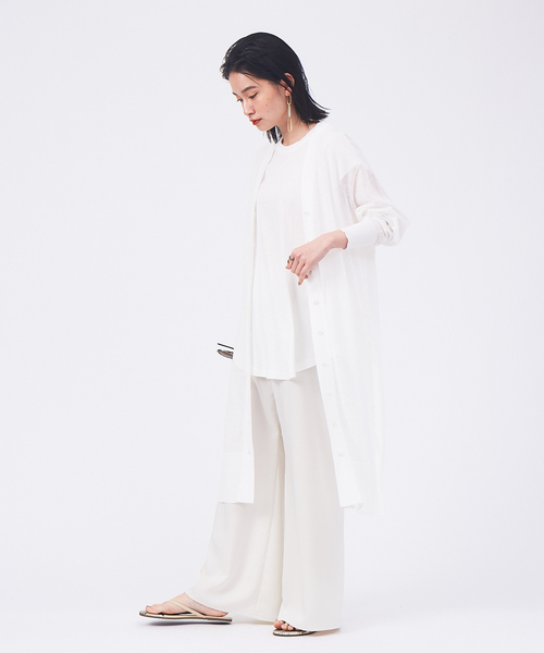 qualite（カリテ）の「リネンコットンカットソー（Tシャツ/カットソー・レディース・ライム/ホワイト/カーキ/ピンク/チャコールグレー・フリー）」の18枚目の写真