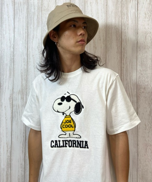 スヌーピーtシャツ tシャツスヌーピー サガラ刺繍アンティバルリ