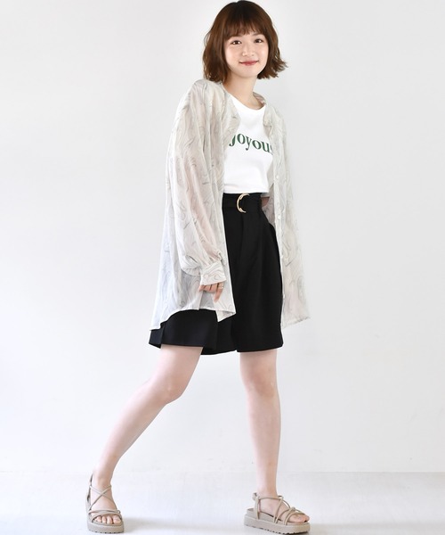 RETRO GIRL（レトロガール）の「切替シアーBIGシャツ（シャツ