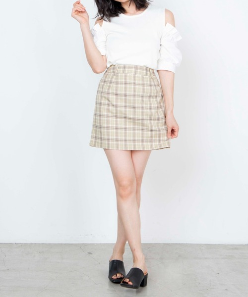 WEGO(ウィゴー)の「WEGO/パフスリーブオープンショルダープルオーバー(ニット/セーター・レディース・ホワイト/ブラック/ライトパープル・FREE)」の7枚目の写真