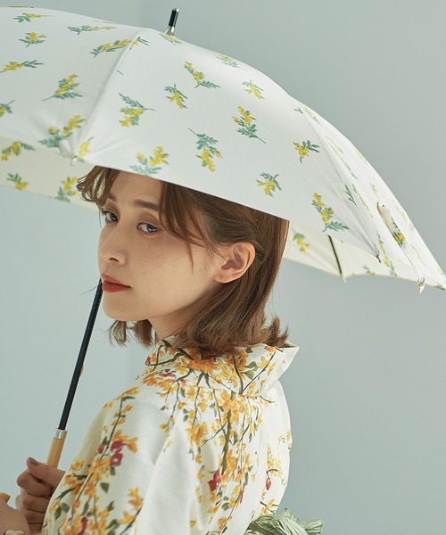 Dita（ディータ）の「【UV＆晴雨兼用傘】ミモザ（長傘・レディース・アイボリー/ネイビー・FREE）」の4枚目の写真