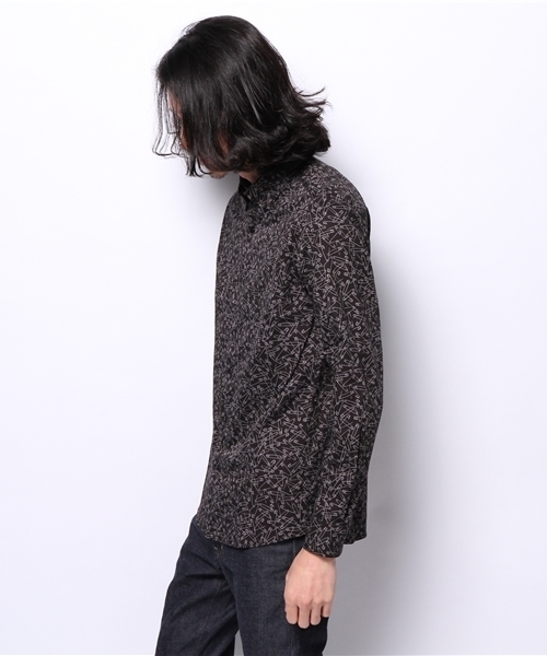 HYSTERIC GLAMOUR（ヒステリックグラマー）の「PIN総柄 ボタンダウンSH（シャツ/ブラウス・メンズ・ネイビー/ブラック系その他・MEDIUM/SMALL）」の5枚目の写真