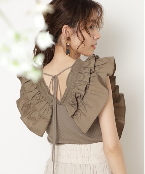 JILL STUART（ジルスチュアート）の「◆ホリーニット（ニット/セーター・レディース・ホワイト/ブラック/カーキ・FREE）」の3枚目の写真